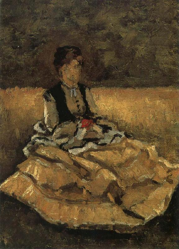 Gustave Caillebotte The fem sit on the lawn France oil painting art